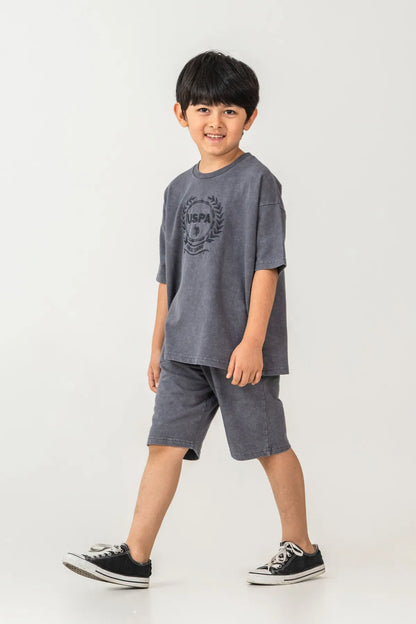 U.S. Polo Assn. Smoky Boys Smoky Two Pieces Set SKU: US2436_Smoky Image 05
