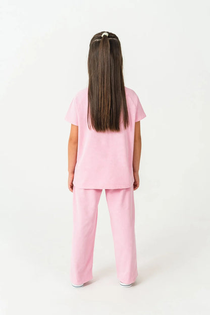 U.S. Polo Assn. Pink Girls Pink Two Pieces Set SKU: US2529_Pink Image 04