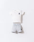 U.S. Polo Assn. White Baby Boy White Two Pieces Set SKU: USB2283_White Image 01