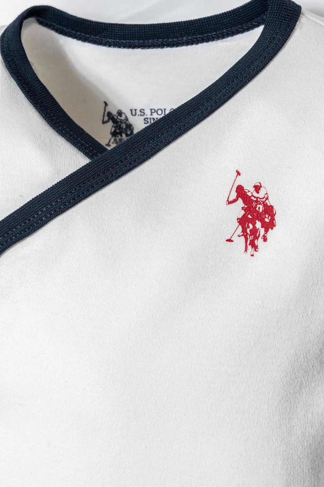 U.S. Polo Assn. White Baby Boy White 5 Pieces Set SKU: USB2859_White Image 02