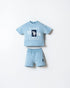 U.S. Polo Assn. Blue Baby Boy Blue T-Shirt and Short Set SKU: USB2868-YD_Blue Image 01