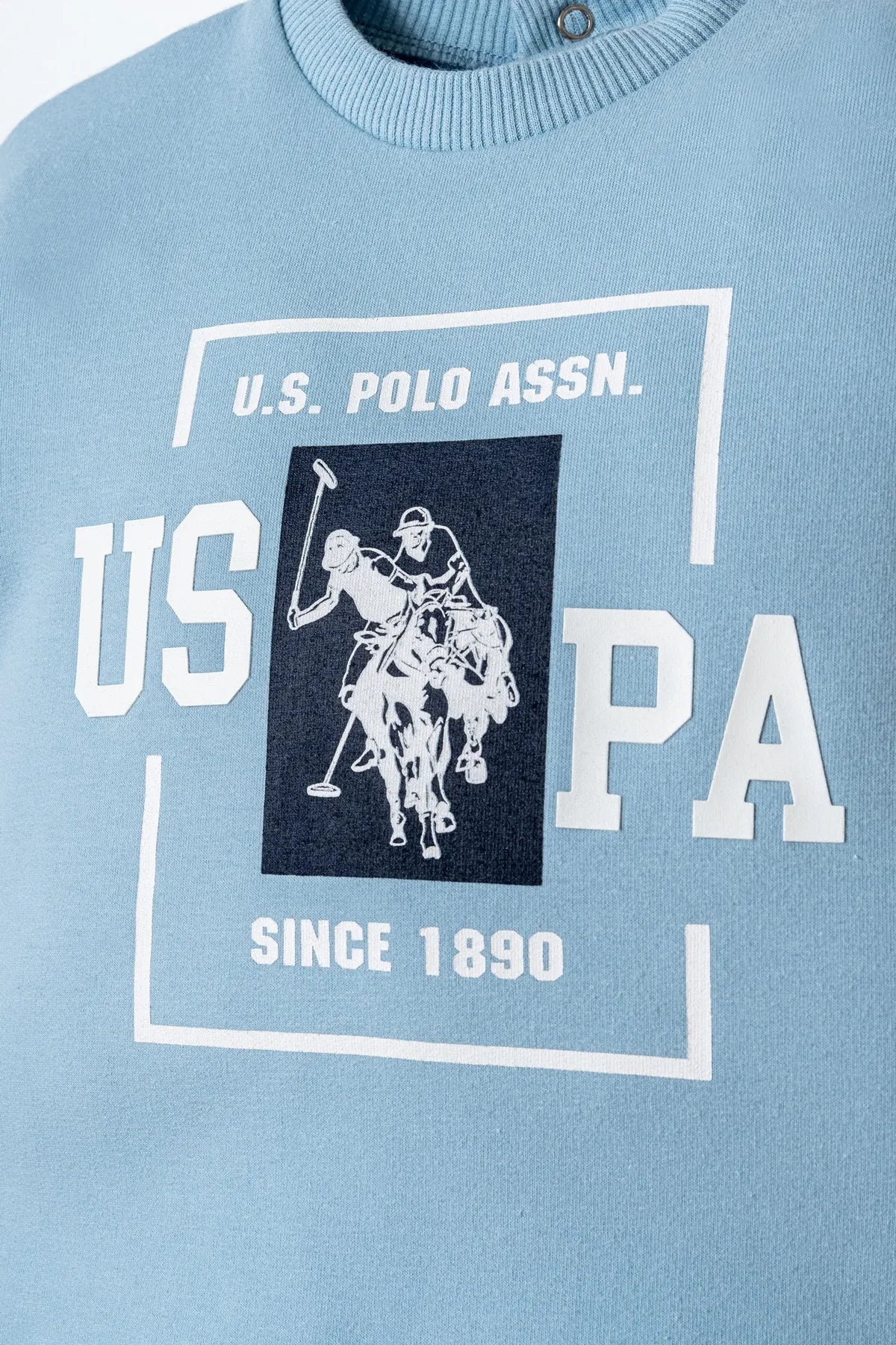 U.S. Polo Assn. Blue Baby Boy Blue T-Shirt and Short Set SKU: USB2868-YD_Blue Image 03