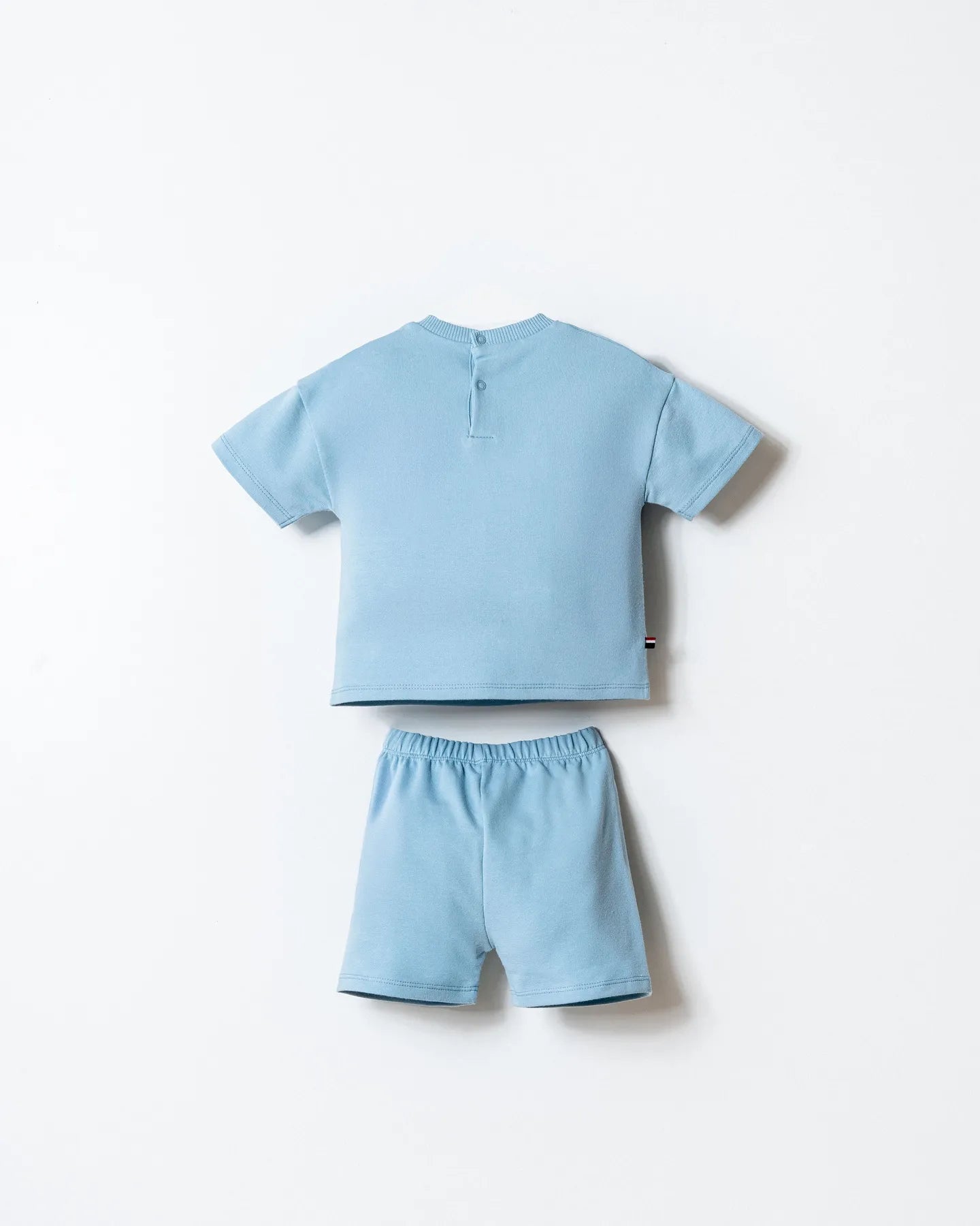 U.S. Polo Assn. Blue Baby Boy Blue T-Shirt and Short Set SKU: USB2868-YD_Blue Image 04