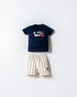 U.S. Polo Assn. Navy Baby Boy Navy T-Shirt and Short Set SKU: USB2869_Navy Image 01