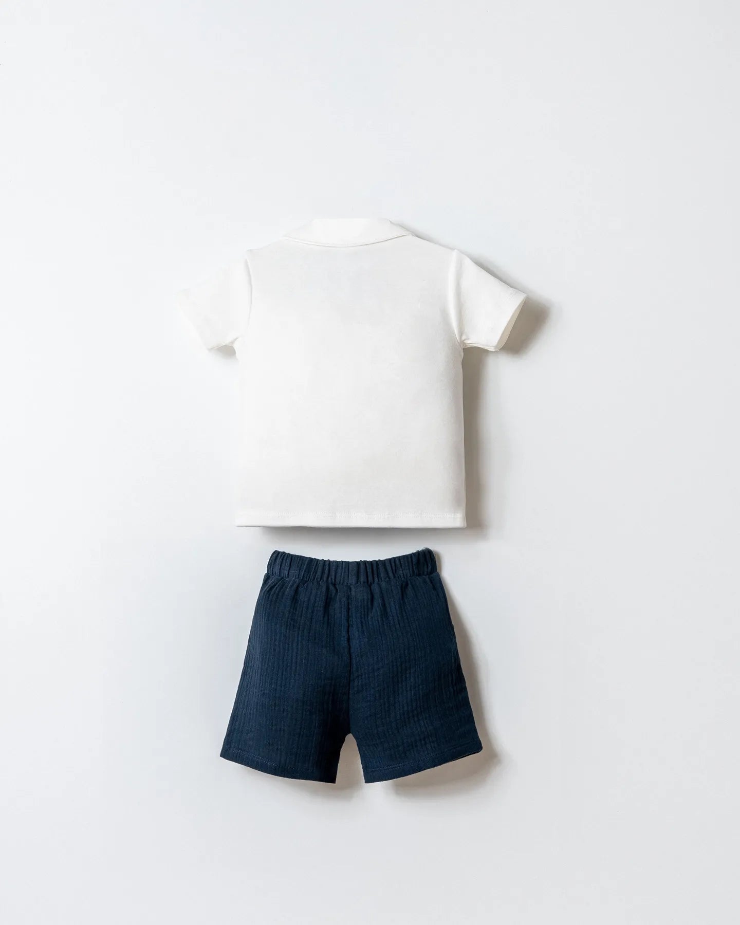 U.S. Polo Assn. Navy Baby Boy Navy T-Shirt and Short Set SKU: USB2884_Navy Image 05