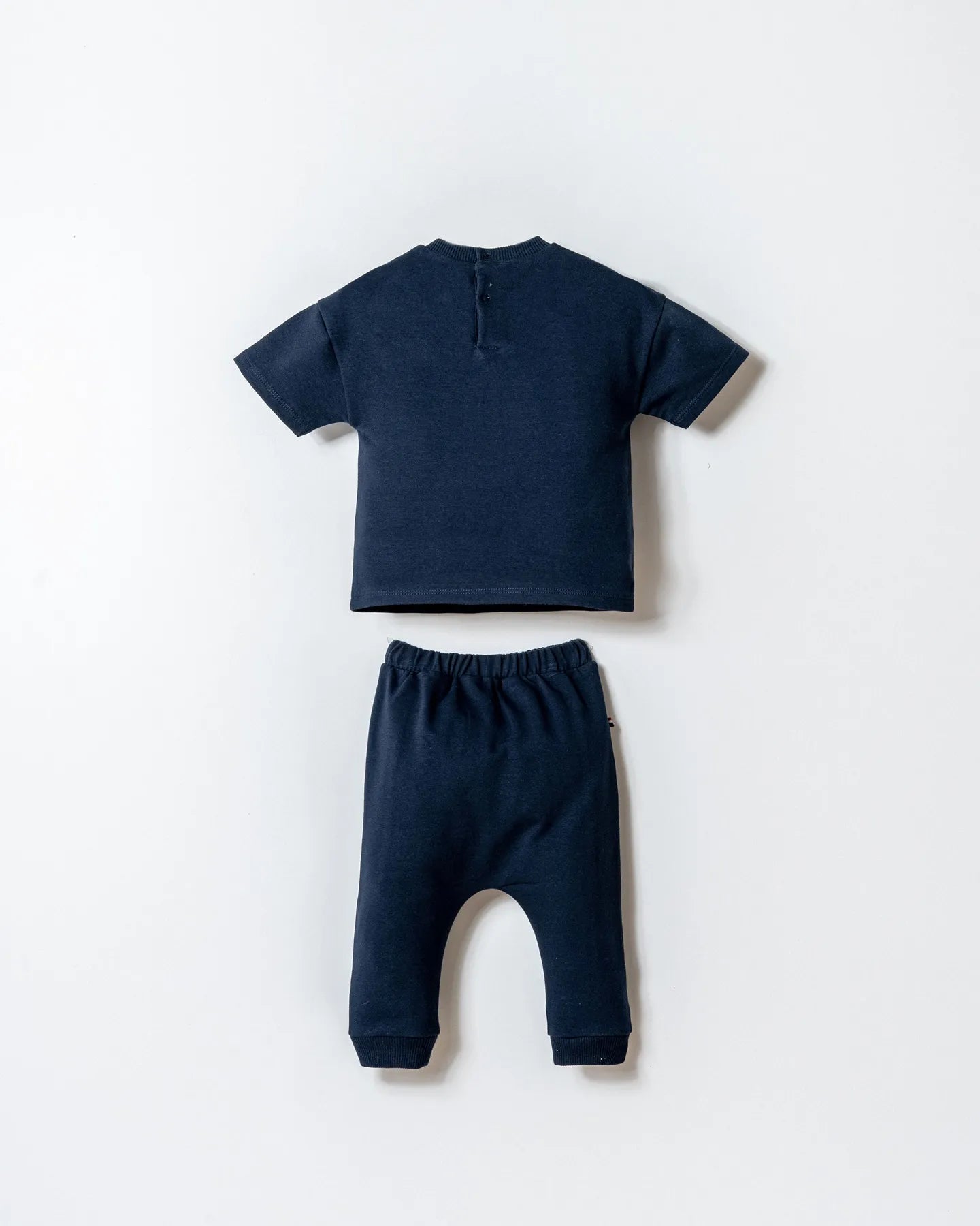 U.S. Polo Assn. Blue Baby Boy Blue Two Pieces Set SKU: USB2916_Blue Image 04