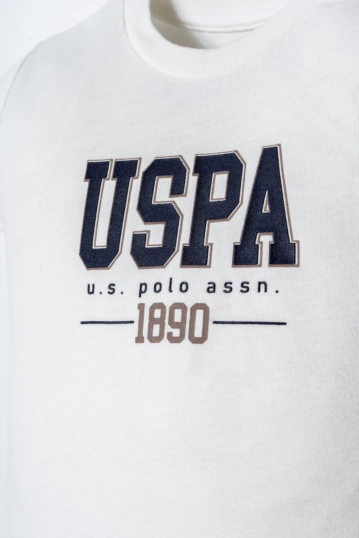 U.S. Polo Assn. White Baby Boy White T-Shirt and Short Set SKU: USB2923_White Image 05