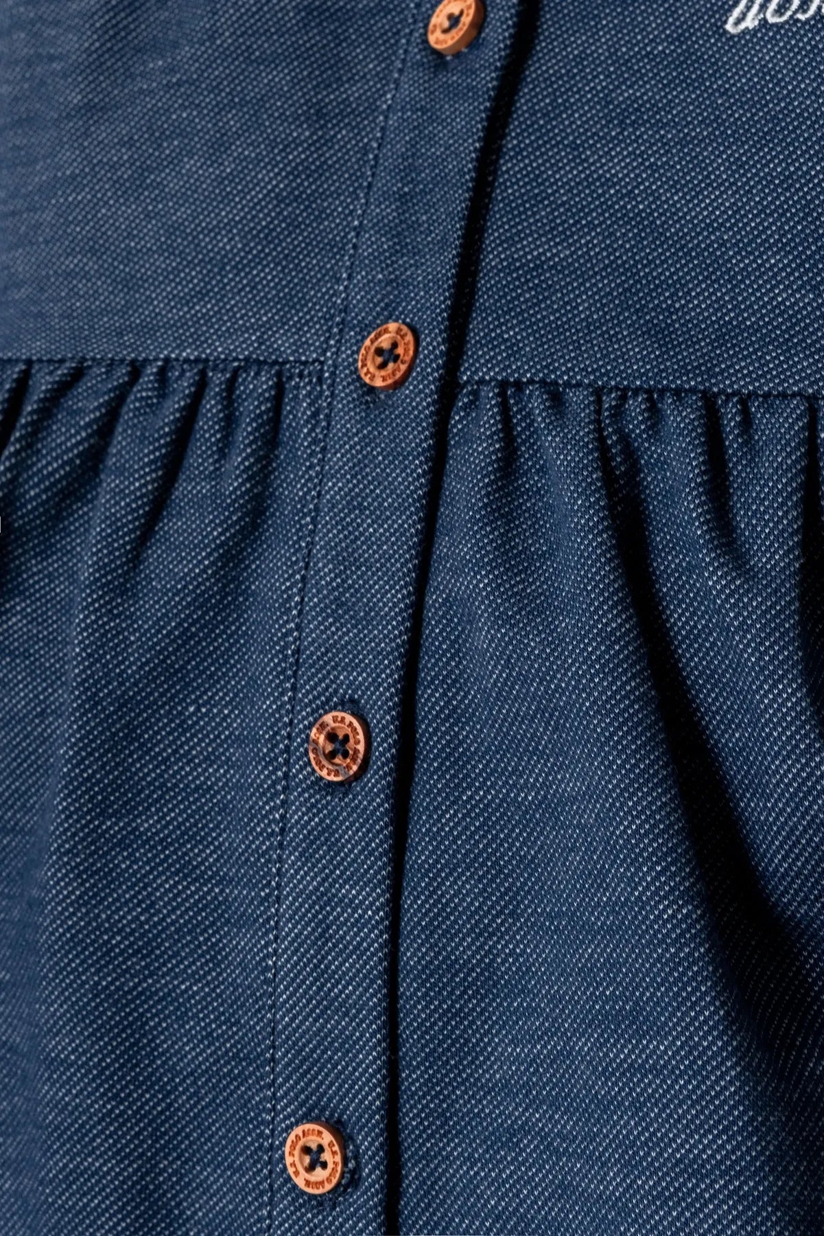 U.S. Polo Assn. Blue Baby Girl Blue Dress SKU: USB2967_Blue Image 04