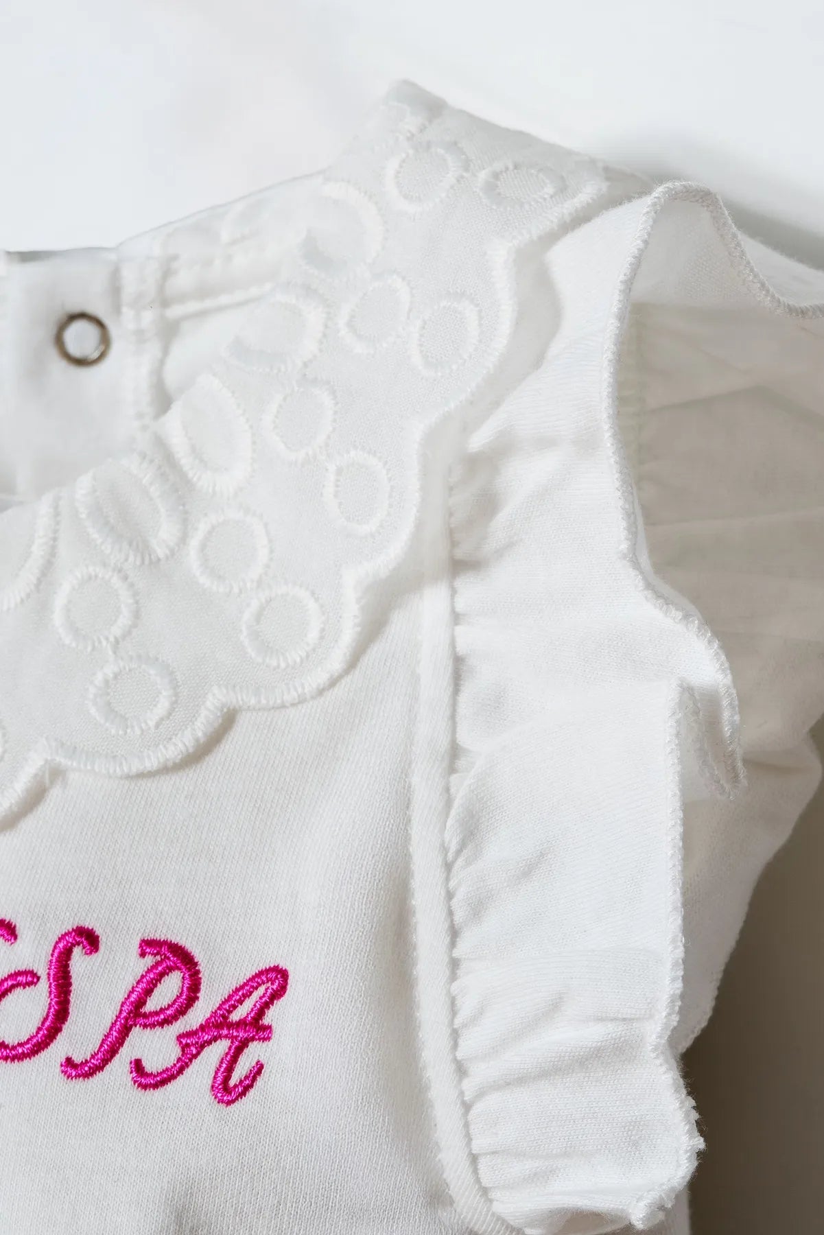U.S. Polo Assn. White Baby Girl White T-Shirt and Short Set SKU: USB3004_White Image 05