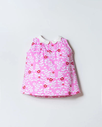 U.S. Polo Assn. Pink Baby Girl Pink Dress SKU: USB3006_Pink Image 05
