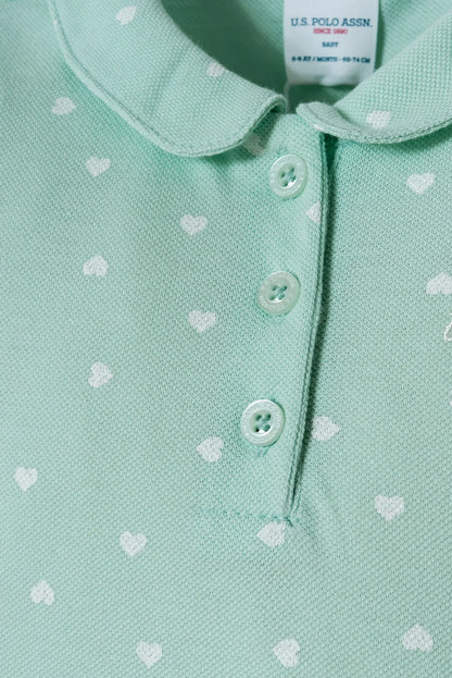U.S. Polo Assn. Nile Baby Girl Nile T-Shirt and Short Set SKU: USB3029_Nile Image 03