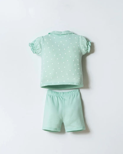 U.S. Polo Assn. Nile Baby Girl Nile T-Shirt and Short Set SKU: USB3029_Nile Image 04