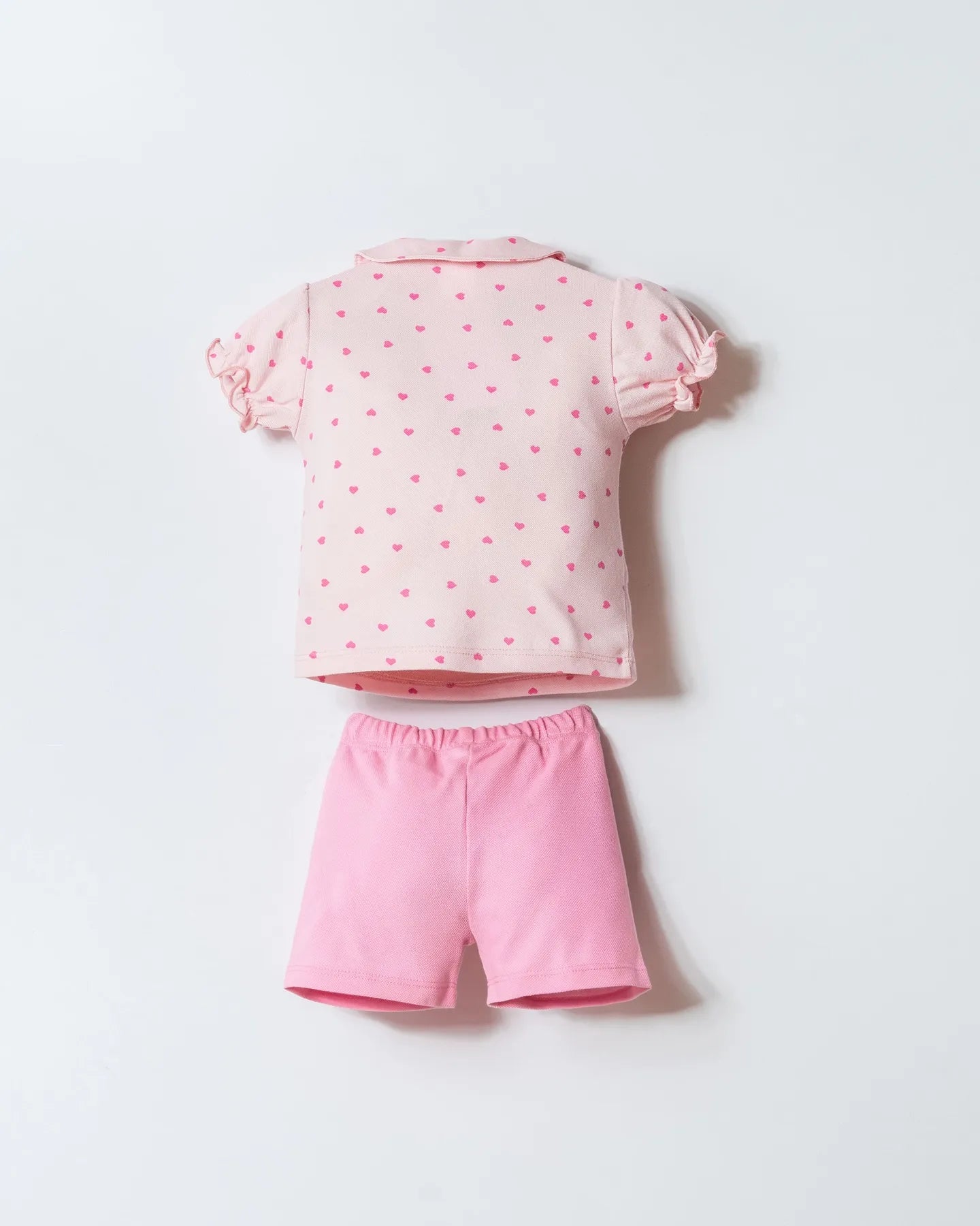 U.S. Polo Assn. Powder Baby Girl Powder T-Shirt and Short Set SKU: USB3029_Powder Image 04