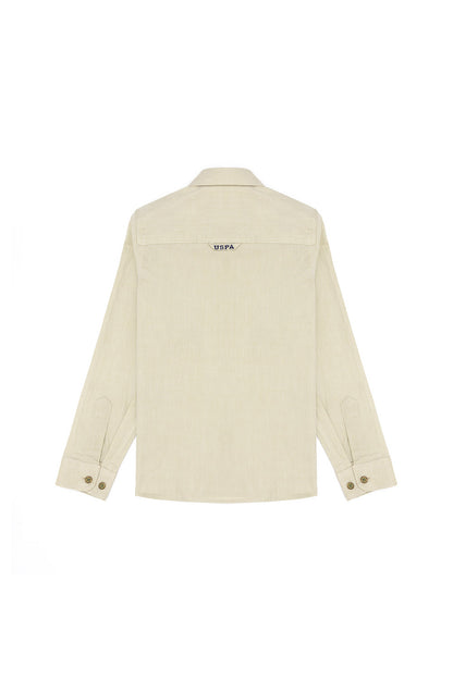 Beige Long Sleeve Shirt - BEVAVA