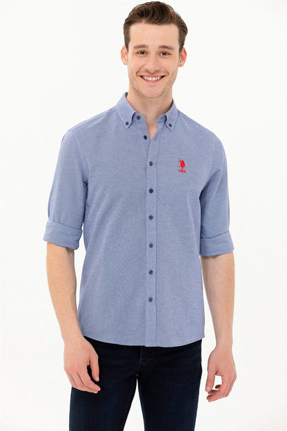 Blue Long Sleeve Shirt