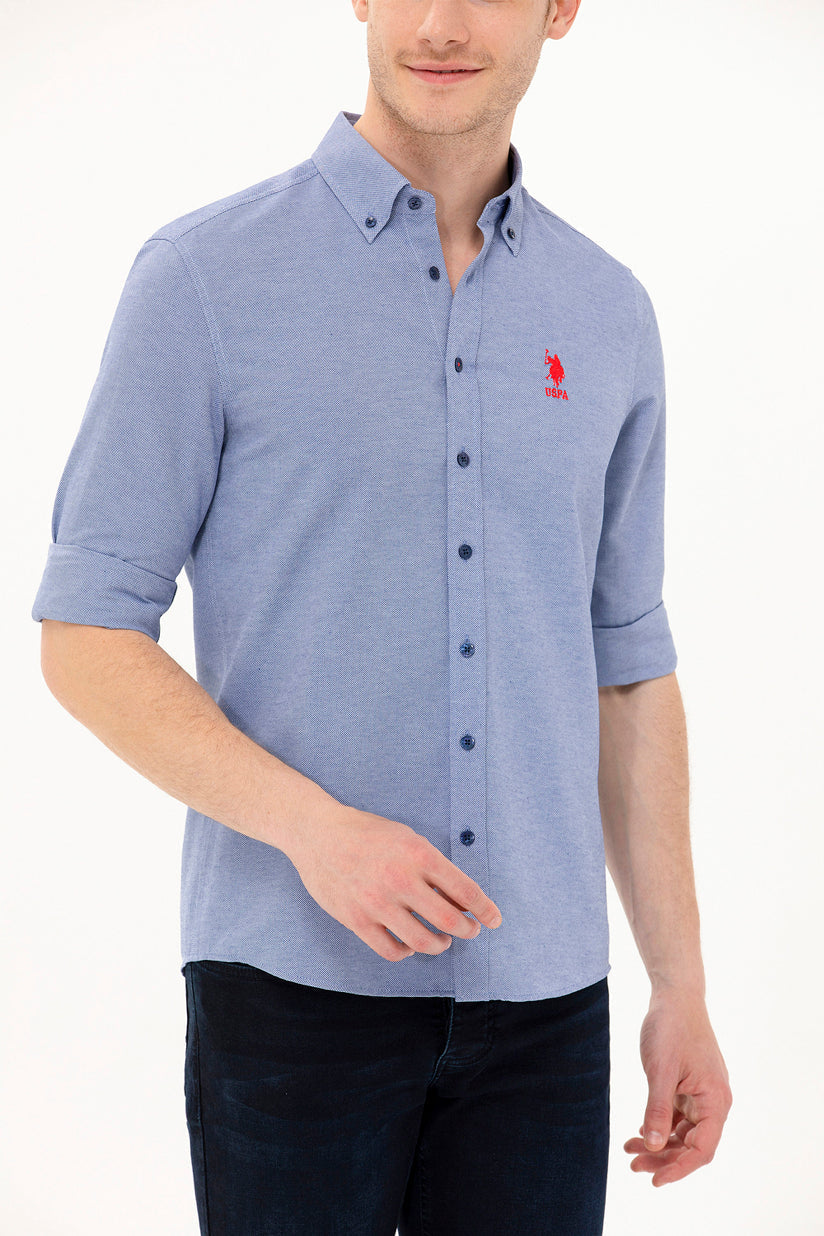 Blue Long Sleeve Shirt