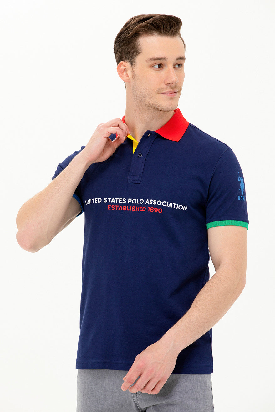 Multi-Color Short Sleeve Polo Shirt - BEVAVA
