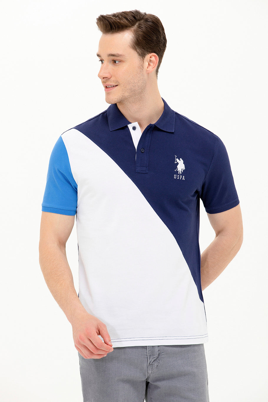 Multi-Color Short Sleeve Polo Shirt - BEVAVA