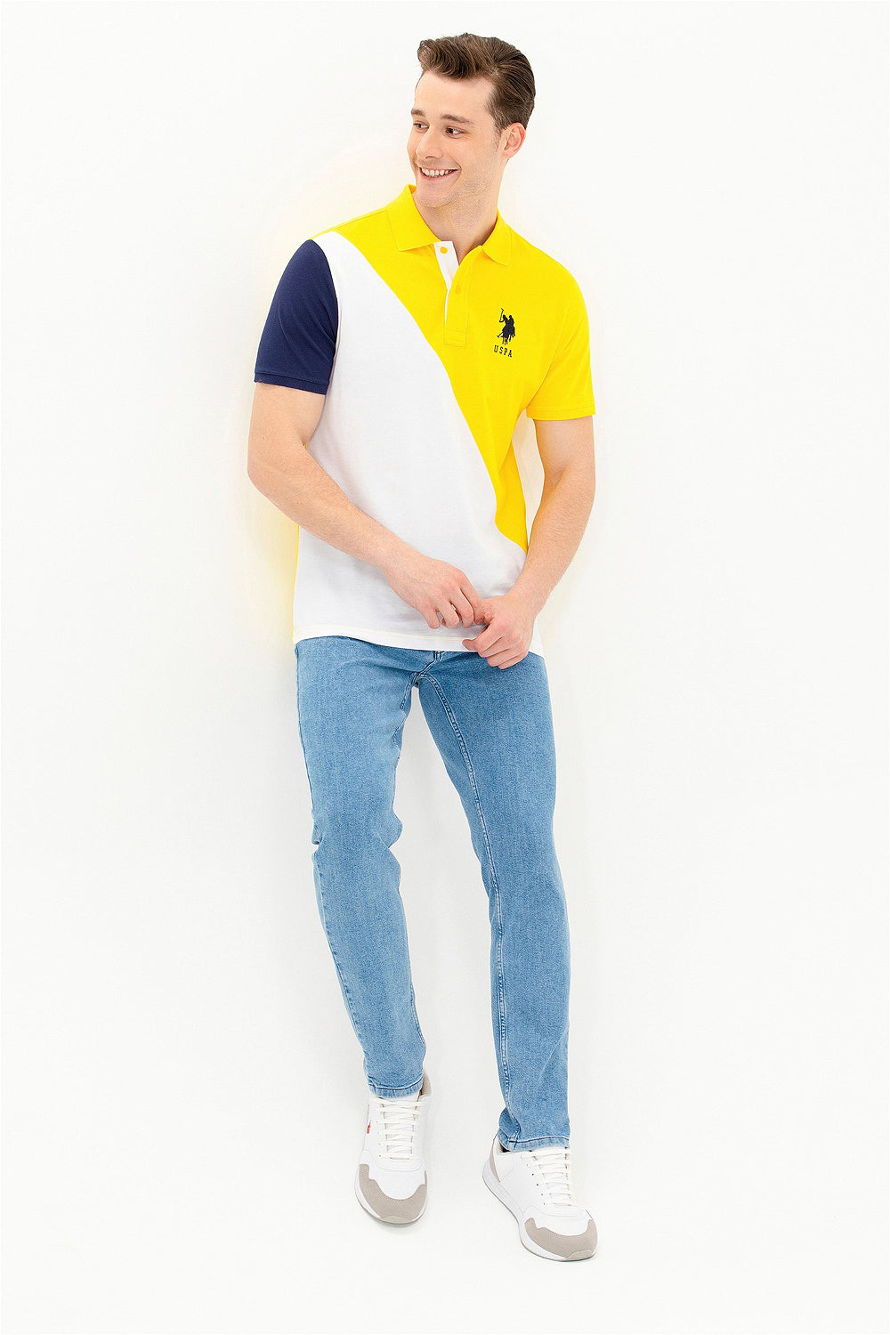 Multi-Color Short Sleeve Polo Shirt