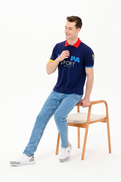 Multi-Color Short Sleeve Polo Shirt