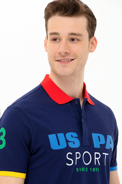 Multi-Color Short Sleeve Polo Shirt