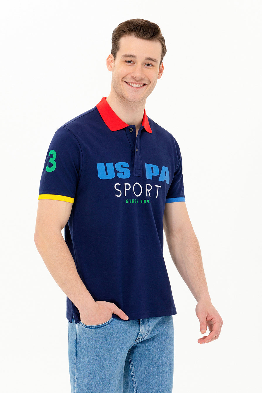 Multi-Color Short Sleeve Polo Shirt