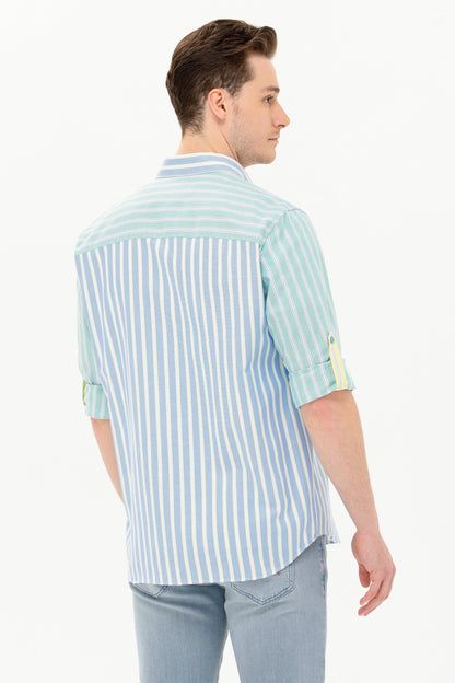 Multi-Color Striped Long Sleeve Shirt