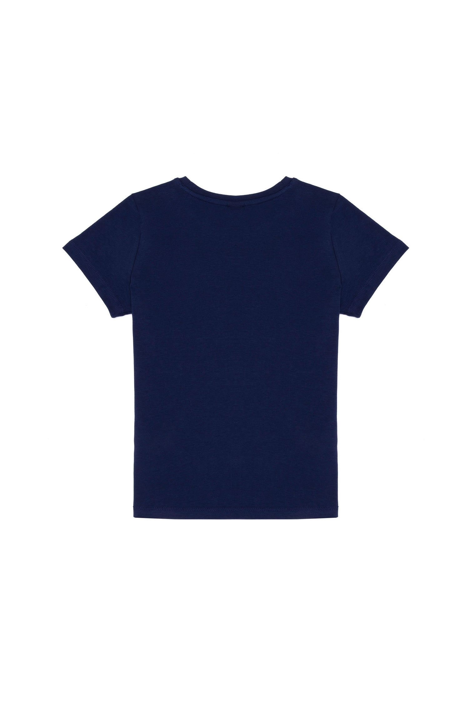 Navy Blue Short Sleeve Graphic T-Shirt