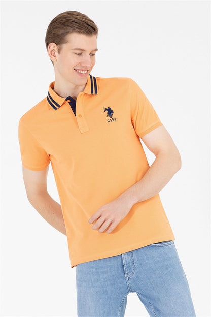 Orange Short Sleeve Polo Shirt
