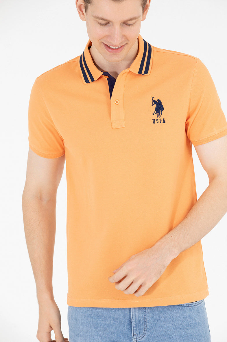 Orange Short Sleeve Polo Shirt