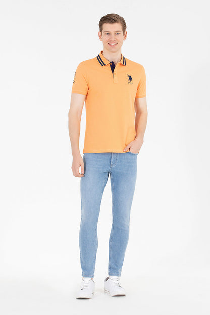 Orange Short Sleeve Polo Shirt