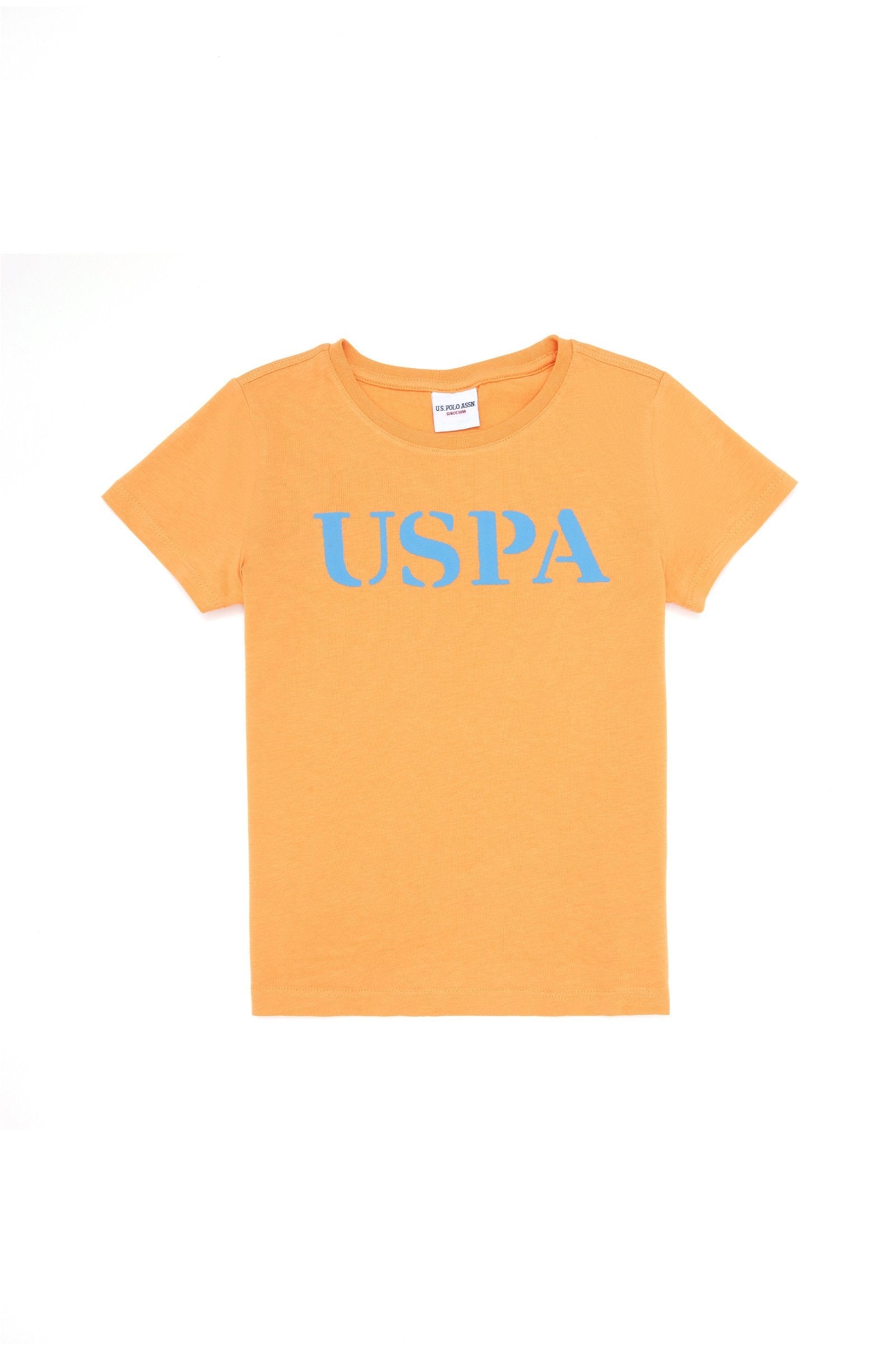 Orange Short Sleeve T-Shirt With Graphics - BEVAVA