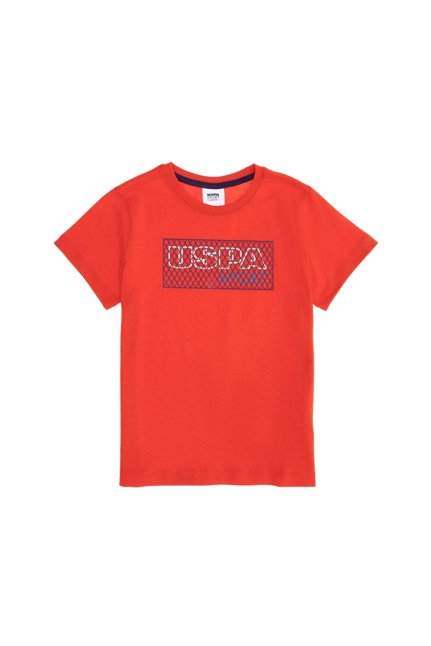 Red Short Sleeve Graphic Polo Shirt
