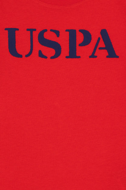 Red Short Sleeves T-Shirt With Graphics