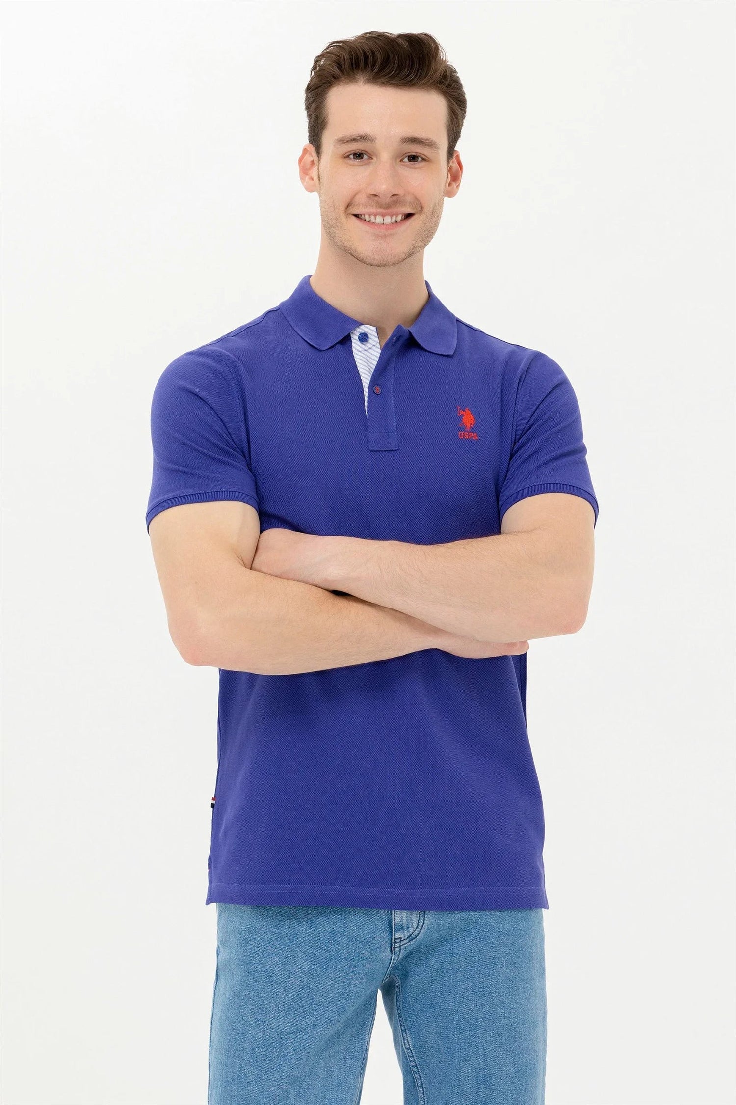 Royal Blue Short Sleeve Polo Shirt
