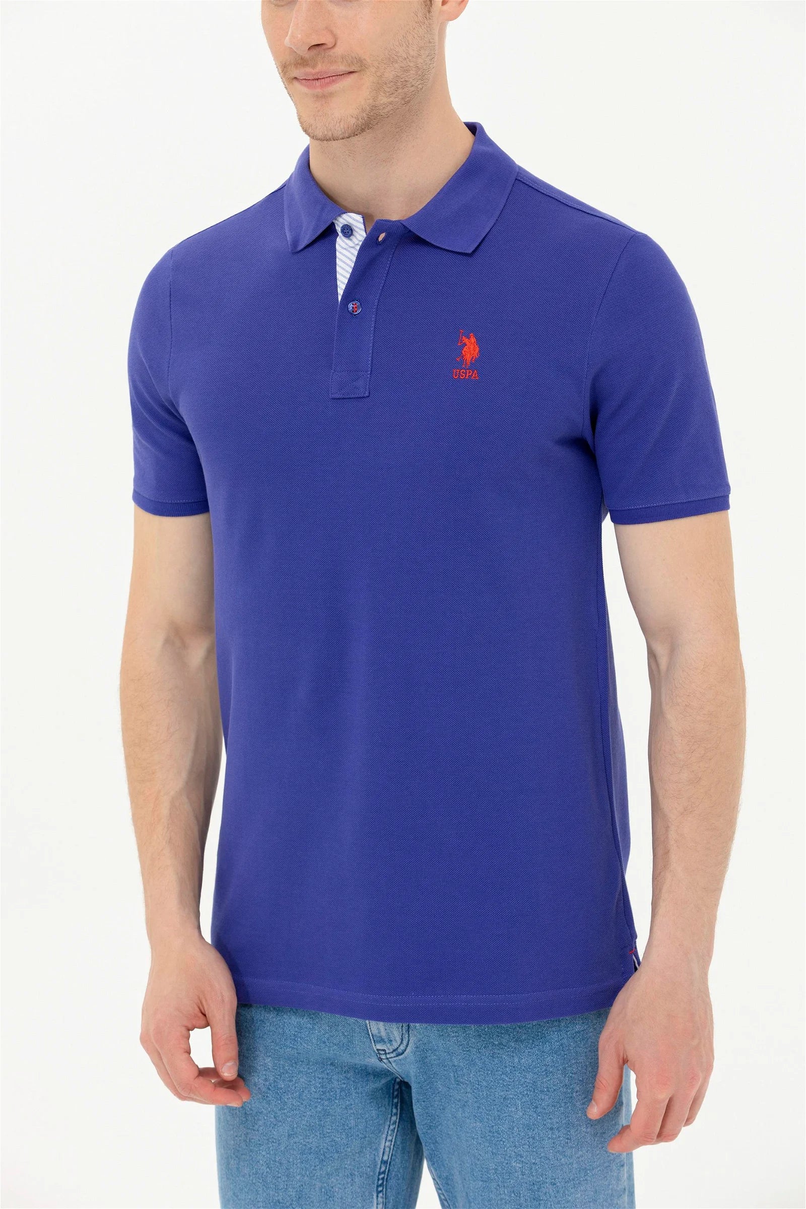 Royal Blue Short Sleeve Polo Shirt