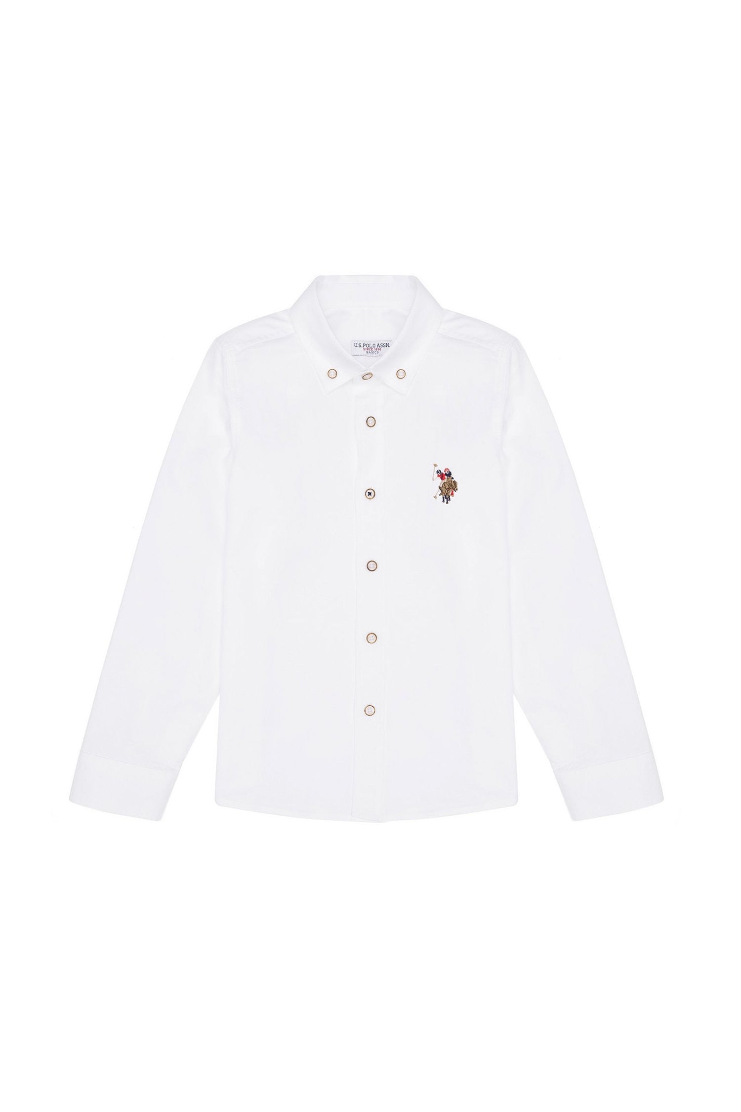 White Long Sleeve Shirt - BEVAVA