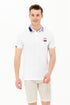 White Short Sleeve Polo Shirt - BEVAVA