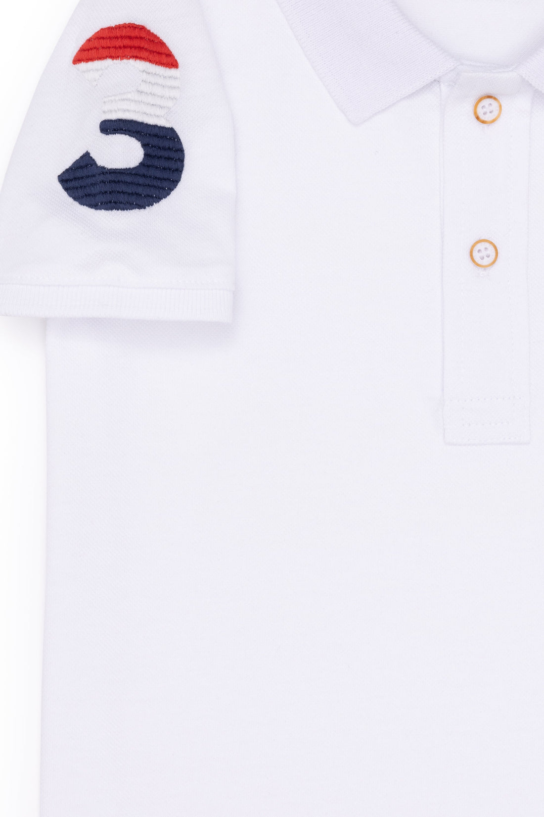 White Short Sleeve Polo Shirt