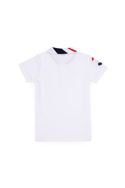 White Short Sleeve Polo Shirt