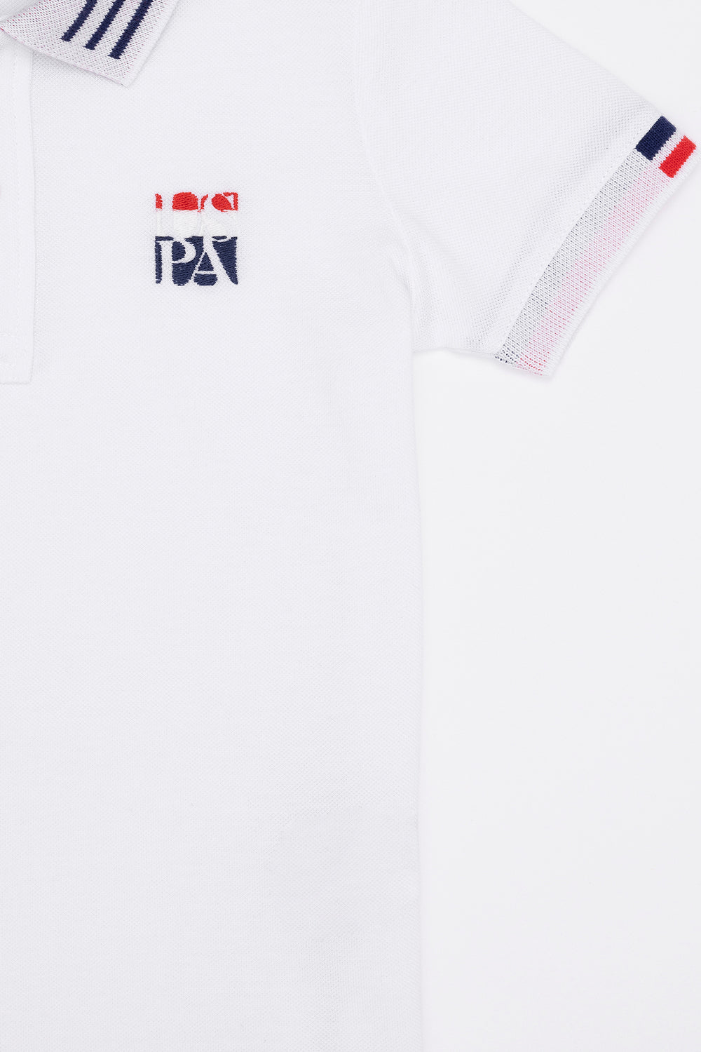 White Short Sleeve Polo Shirt