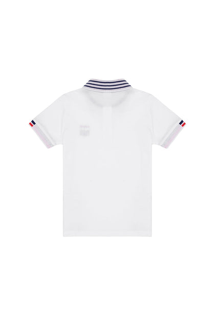 White Short Sleeve Polo Shirt