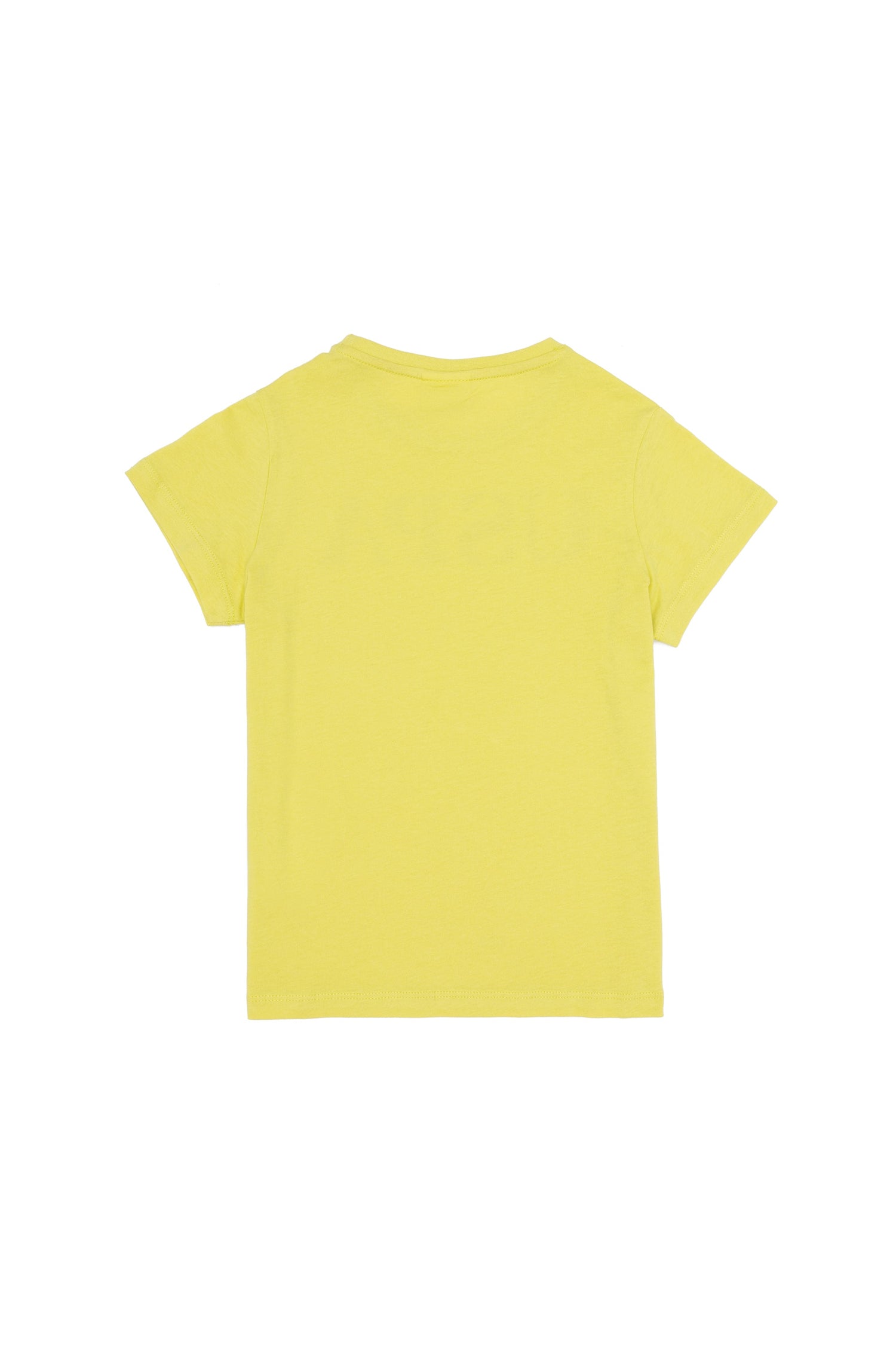 Yellow Short Sleeve T-Shirt With Graphics - BEVAVA